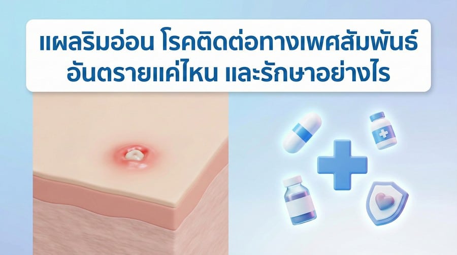 แผลริมอ่อน โรคติดต่อทางเพศสัมพันธ์ อันตรายแค่ไหน และรักษาอย่างไร